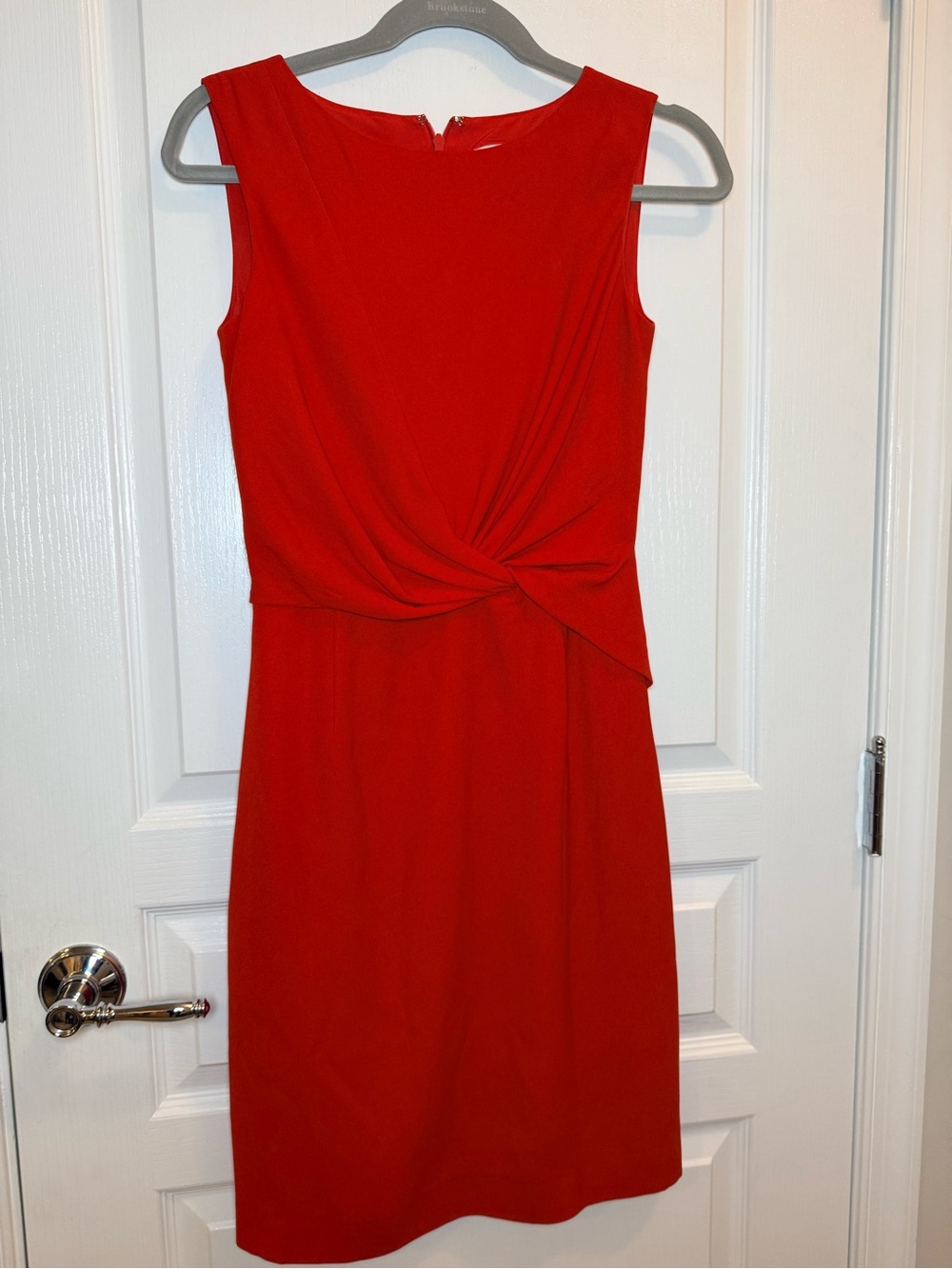 Reiss Erica Red Twist Front Draped Sheath Cocktail Dress US 2